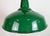 Industrial British Green Enamel Factory Pendant Lamp, 1960s For Sale - Image 4 of 18