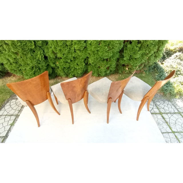H-214 Chairs by Jindrich Halabala for Up Závody, 1940s, Set of 4 For Sale - Image 4 of 18