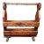 Vintage 1940s Wooden Magazine Rack For Sale