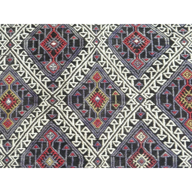 70s Turkish Handmade Aesthetic Boho Jejim Kilim Area Rugs For Sale - Image 10 of 11
