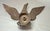 Antique Solid Brass Bronze Open Winged American Eagle Bird Heavy Flag Finial For Sale - Image 12 of 13