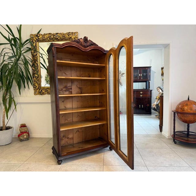 Display Cabinet in Walnut and Glass For Sale - Image 10 of 12