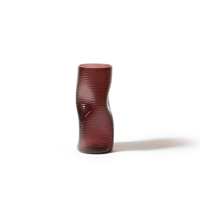 Glass Coral Vases from Cassina, Set of 2 For Sale - Image 7 of 11