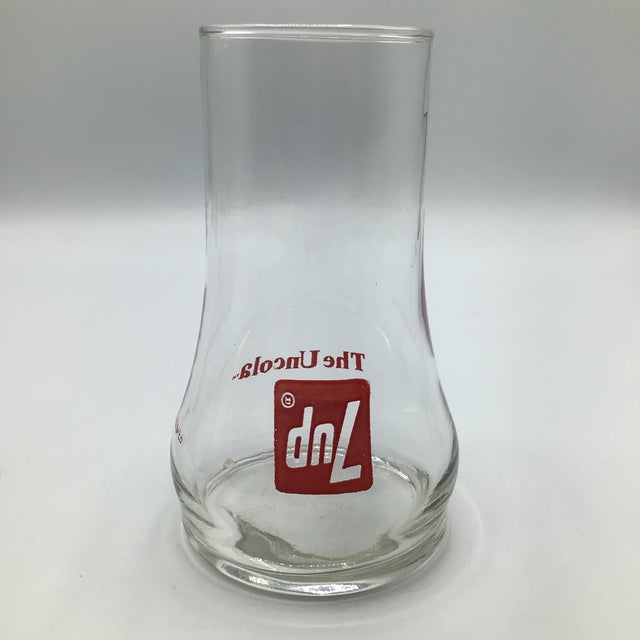 1980’s セブンアップ　Uncola アドバタイジング　グラス　セット Vintage 1970's “The Uncola” 7up Upside Down Glasses-Set of 4