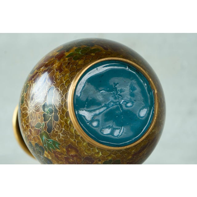 Vintage Vase in Cloisonné, 1940s For Sale - Image 11 of 12