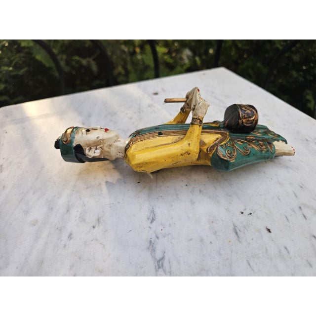 Carved Figure in Beech, 1890s For Sale - Image 5 of 9