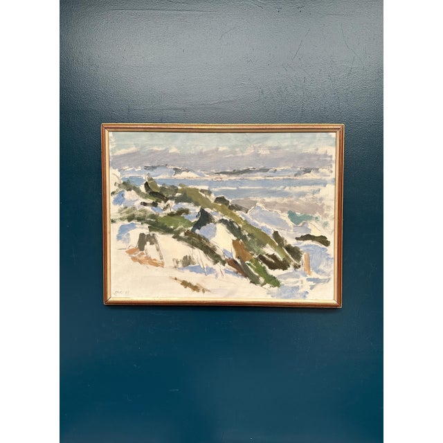 FMK, Winter Landscape, 1943, Oil Painting on Canvas, Framed For Sale - Image 14 of 18