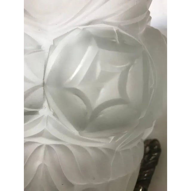 White French Art Deco Sconces in the Style of Degue - a Pair For Sale - Image 8 of 9