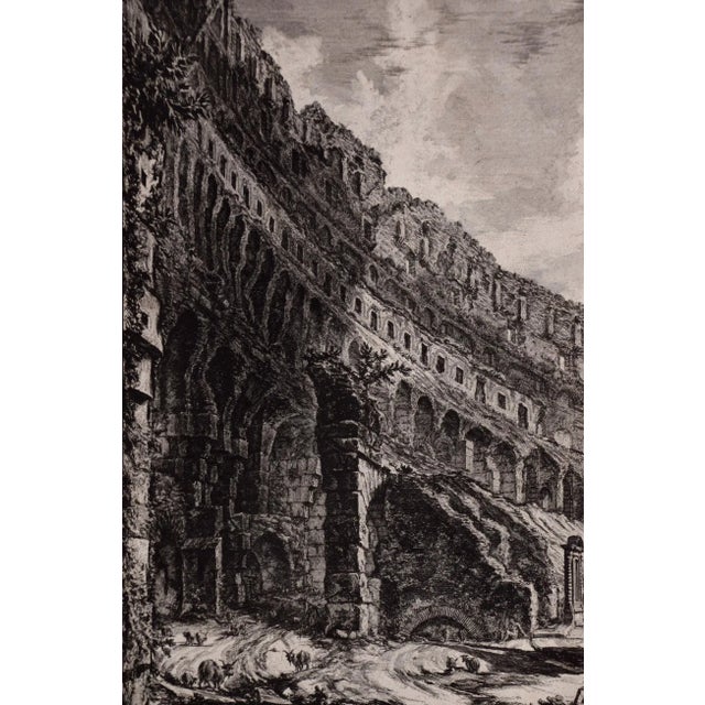 Antique White The Roman Colosseum: A Framed 18th Century Etching of the Interior by Giovanni Piranesi, 1766 For Sale - Image 8 of 11