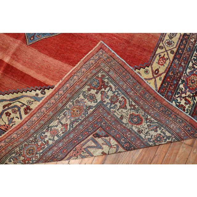 Antique Zabihi Collection Persian Bidjar Rug For Sale - Image 12 of 12