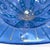 Blue Mid 20th Century Higgins Fused Glass Tidbit Tray For Sale - Image 8 of 9