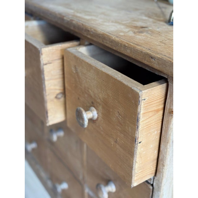 19th Century Antique English Sideboard/Chest of 9 Drawers For Sale - Image 5 of 5