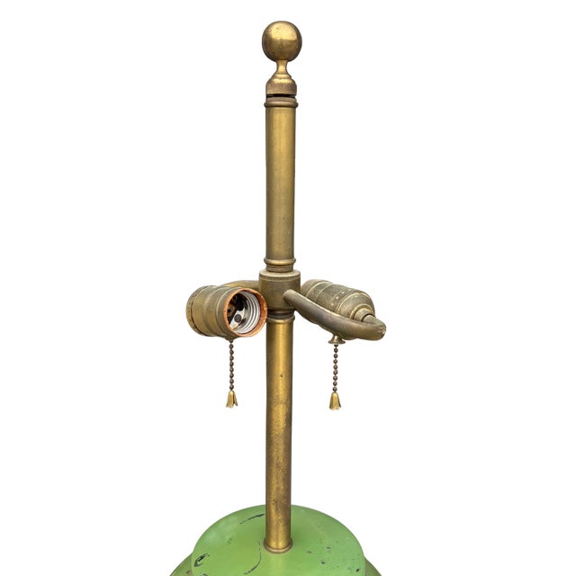 English Late 19th Century Tole Tea Canister Table Lamp For Sale - Image 3 of 9