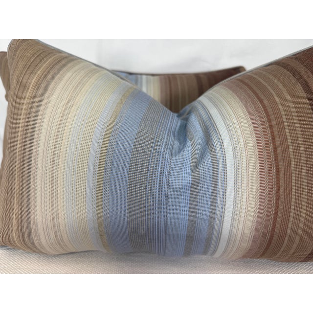 Custom pair of 14"x22" pillows covered in Missoni Home "Yumbel Outdoor-1" indoor/outdoor fabric. These pillows are self...