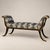 Maison Jansen 1970s Maison Jansen–Style Neoclassical Ebonized and Gilt Window Settee in Castel Baobab Fabric For Sale - Image 4 of 9