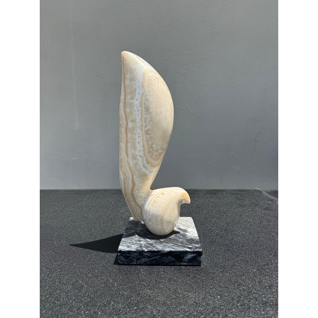 Vintage Abstract Onyx Stone Sculpture For Sale - Image 4 of 7