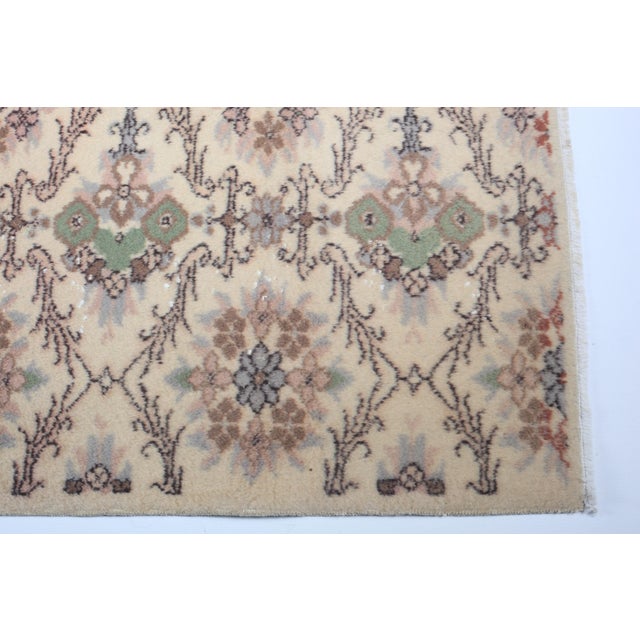 1980s Hand Knotted All Over Design Vintage Floor Rug For Sale - Image 4 of 12
