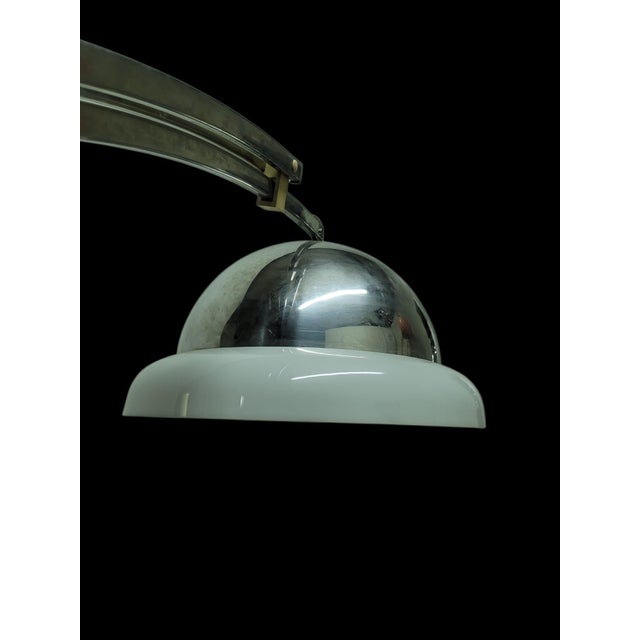 Metal Telescopic Wall Lamp in Steel and Opaline Acrylic by Goffredo Reggiani for Reggiani, Italy, 1960s For Sale - Image 7 of 15