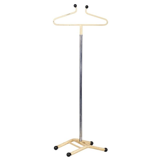 Czech Bauhaus Coat Rack in Chrome-Plated and Lacquered Steel, 1920s For Sale - Image 9 of 9