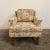 Floral patterned arm chair with wooden legs. Initially I thought this was dunbar but sure construction is quality but does...