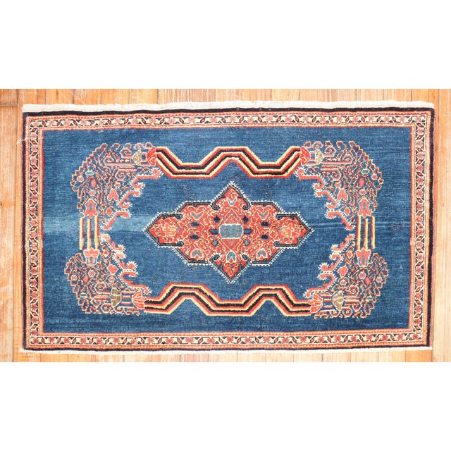 Antique Persian Senneh Rug For Sale In New York - Image 6 of 18