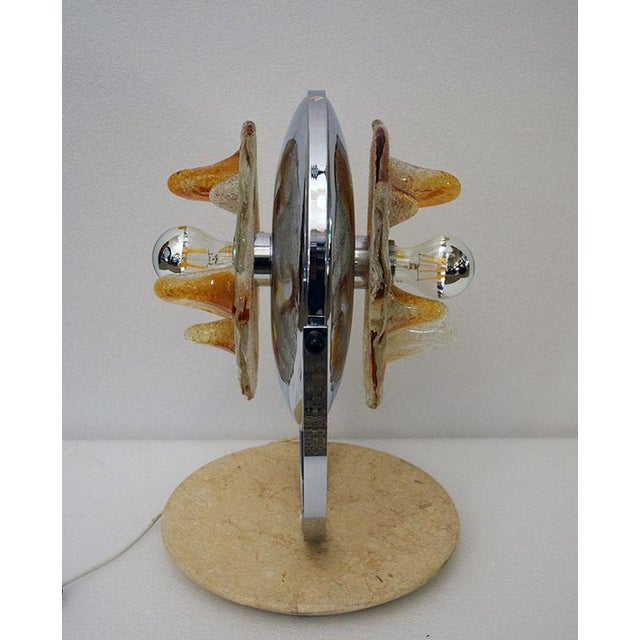 AVMazzega Vintage Table Lamp by Toni Zuccheri for Mazzega, 1970s For Sale - Image 4 of 12