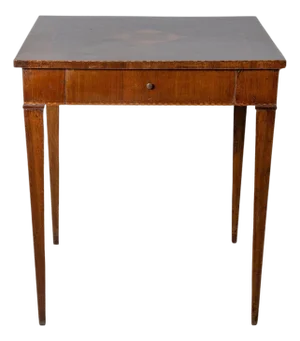 18th Century Tuscan Inlaid Game Table with Geometric Marquetry