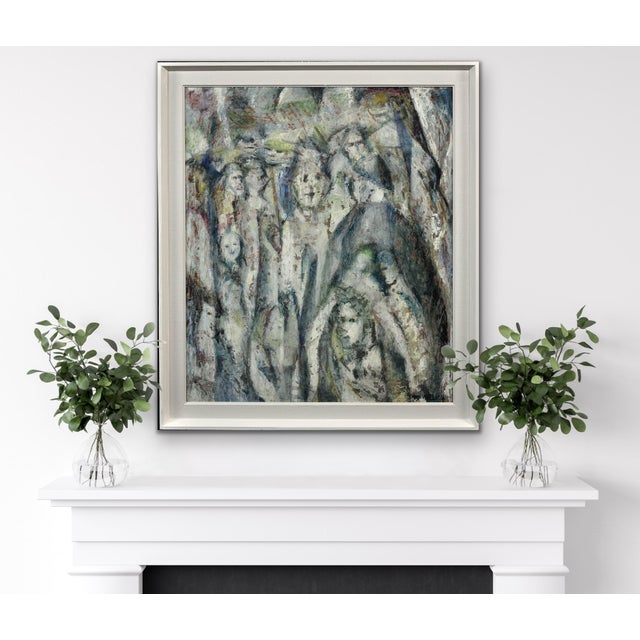 Meryl Watts, Enigma, Oil Painting, 1965, Framed For Sale - Image 16 of 18