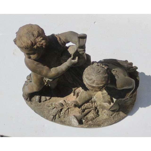 Terra Cotta Allogory Fernand Cian Paris Circa 1930s For Sale - Image 14 of 17