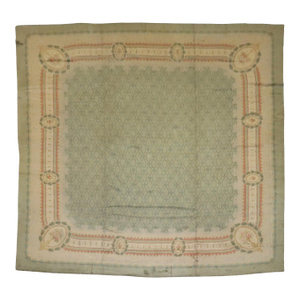 Zabihi Collection Mint Green Color Irish Donegal Rug