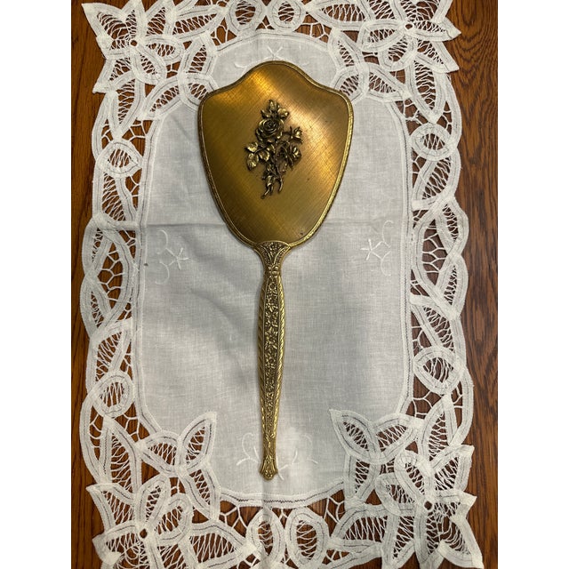 Art Deco Vintage Vanity, Mirror, Brush and Comb Set- 3 Pieces For Sale - Image 3 of 8