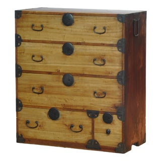 Japanese Tansu Chest of Drawers, 1870 For Sale