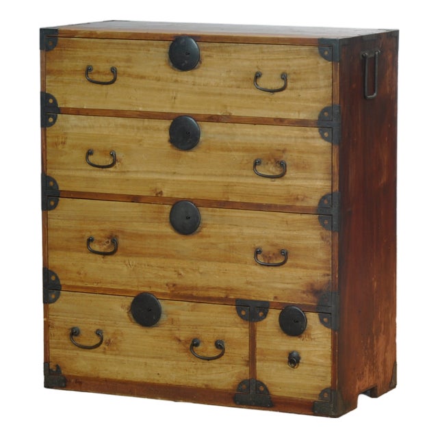 Japanese Tansu Chest of Drawers, 1870 For Sale