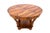 Brown Art Deco Table with Round Top, Poland, 1930s For Sale - Image 8 of 12
