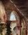 Impressionist Angela Devlin "California Mission Courtyard Columns" Mixed Media Architectural Landscape 1926 For Sale - Image 3 of 7