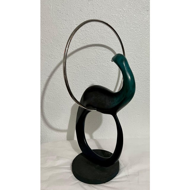 Colin Webster Watson, Large Bronze Modernist Biomorphic Sculpture Abstract Bird Colin Webster Watson For Sale In Miami - Image 6 of 18