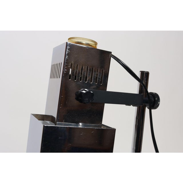 Vintage Koch & Lowy Chrome Adjustable Task / Table Lamp With Articulating Shade For Sale - Image 11 of 17