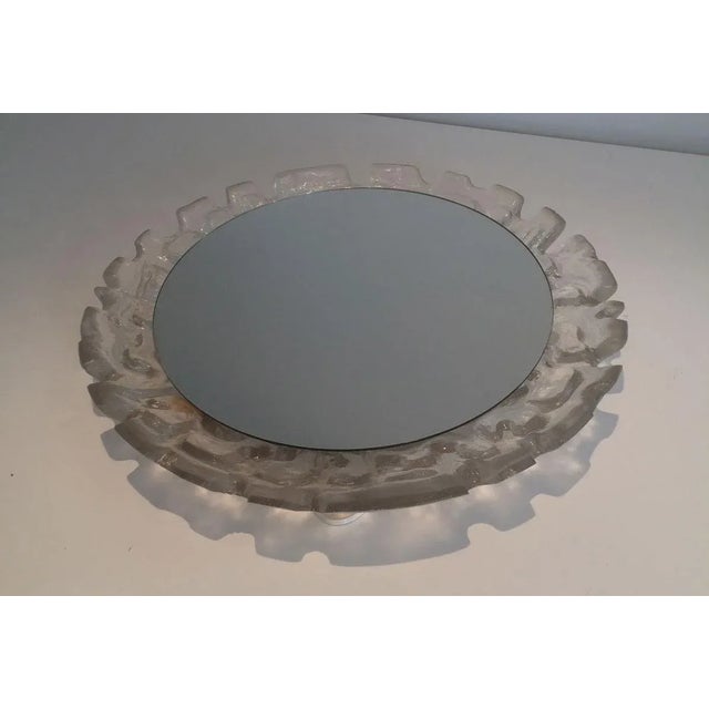 Illuminating Molded Plastic Mirror, circa 1970 For Sale - Image 9 of 10