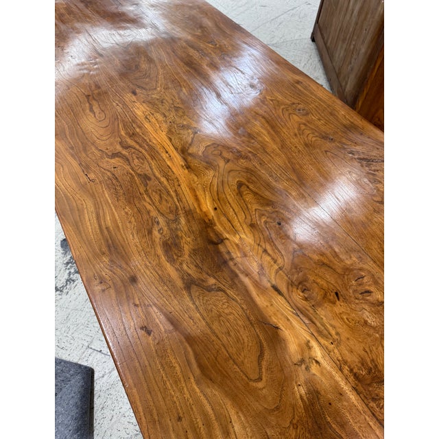 19th Century Elm Wood Dining Table For Sale In Nashville - Image 6 of 6
