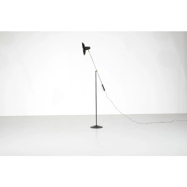 Mid-Century French Floor Lamp, 1950s, in Good conditions. Designed 1960 to 1969 European Plug (up to 250V).The wiring of...