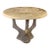French Cast Stone Faux Bois Two Piece Garden Table For Sale