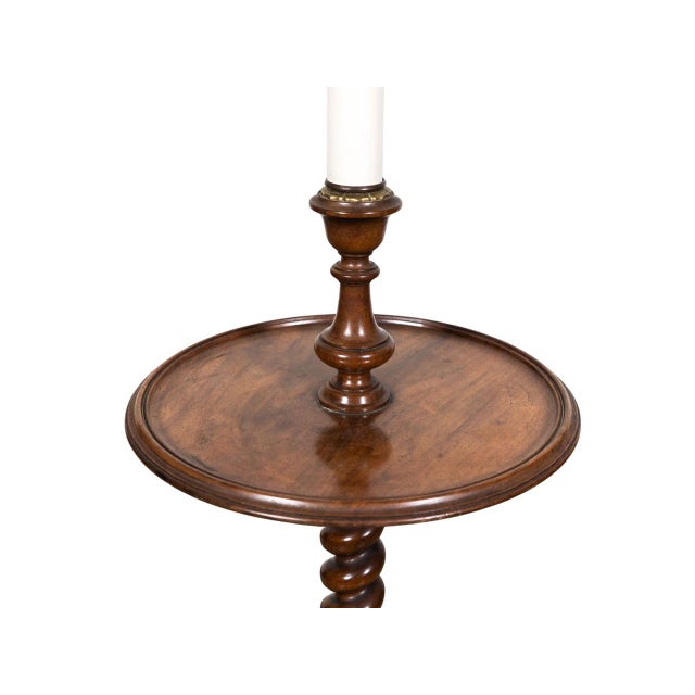 Antique Table Twist Floor Lamp For Sale - Image 4 of 5