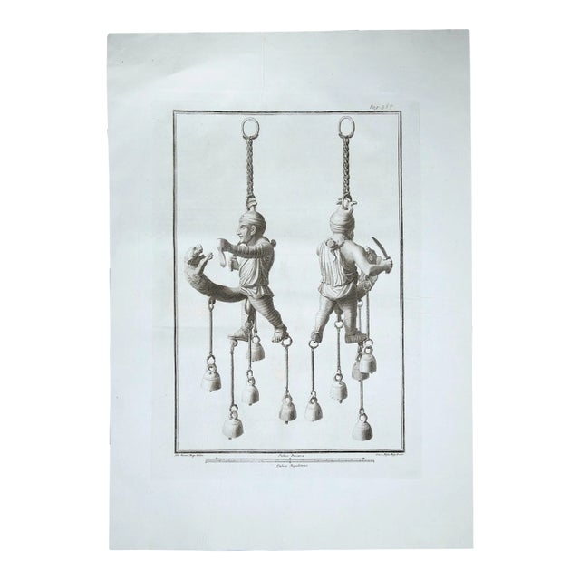 Phallus Fascinum in Ancient Roman Religion, 19th-Century, Original Etching For Sale