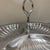 Vintage Regency Style Silver Tone Triple Shell Divided Serving Tray With Stylized Handle For Sale - Image 4 of 5