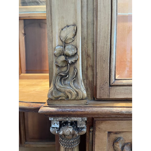 Late 19th Century Massive Rococo Louis Vx Style Display Hutch Cabinet For Sale - Image 6 of 12
