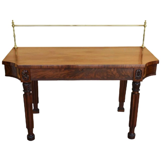Antique Regency Serving Table in Mahogany For Sale