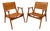 Gelenka Armchairs in Solid Beech Wood, Germany, 1950, Set of 2 For Sale