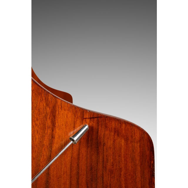 Rare Danish Mid-Century Modern Drop Down Secretary Desk in Walnut by Maurice Villency, Denmark, C. 1960s For Sale - Image 18 of 18