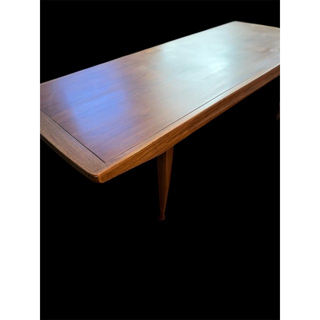 Mid 20th Century Walnut Coffee Table Vintage McM For Sale - Image 6 of 10