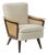 Mid-Century Cane and Wood Armchair For Sale